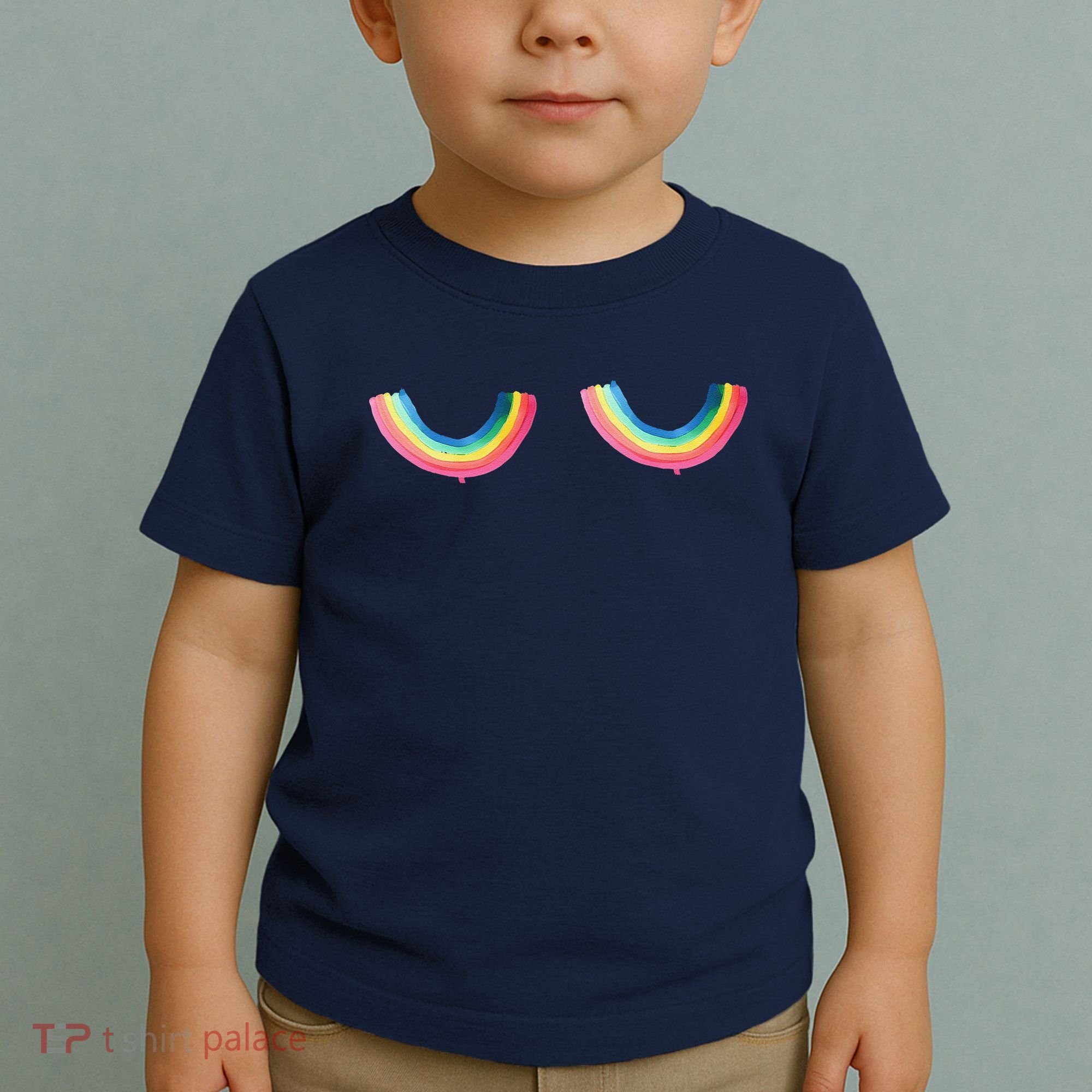 Rainbow Titt.Ies Lgbt Queer Toddler T-Shirt