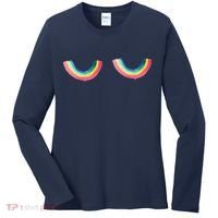 Rainbow Titt.Ies Lgbt Queer Women's Long Sleeve Shirt thumb 0