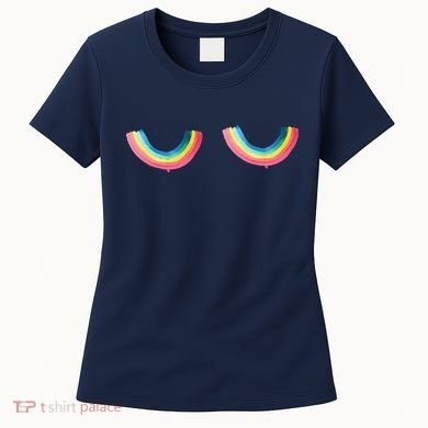 Rainbow Titt.Ies Lgbt Queer Women's T-Shirt