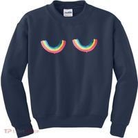 Rainbow Titt.Ies Lgbt Queer Kids Sweatshirt thumb 0