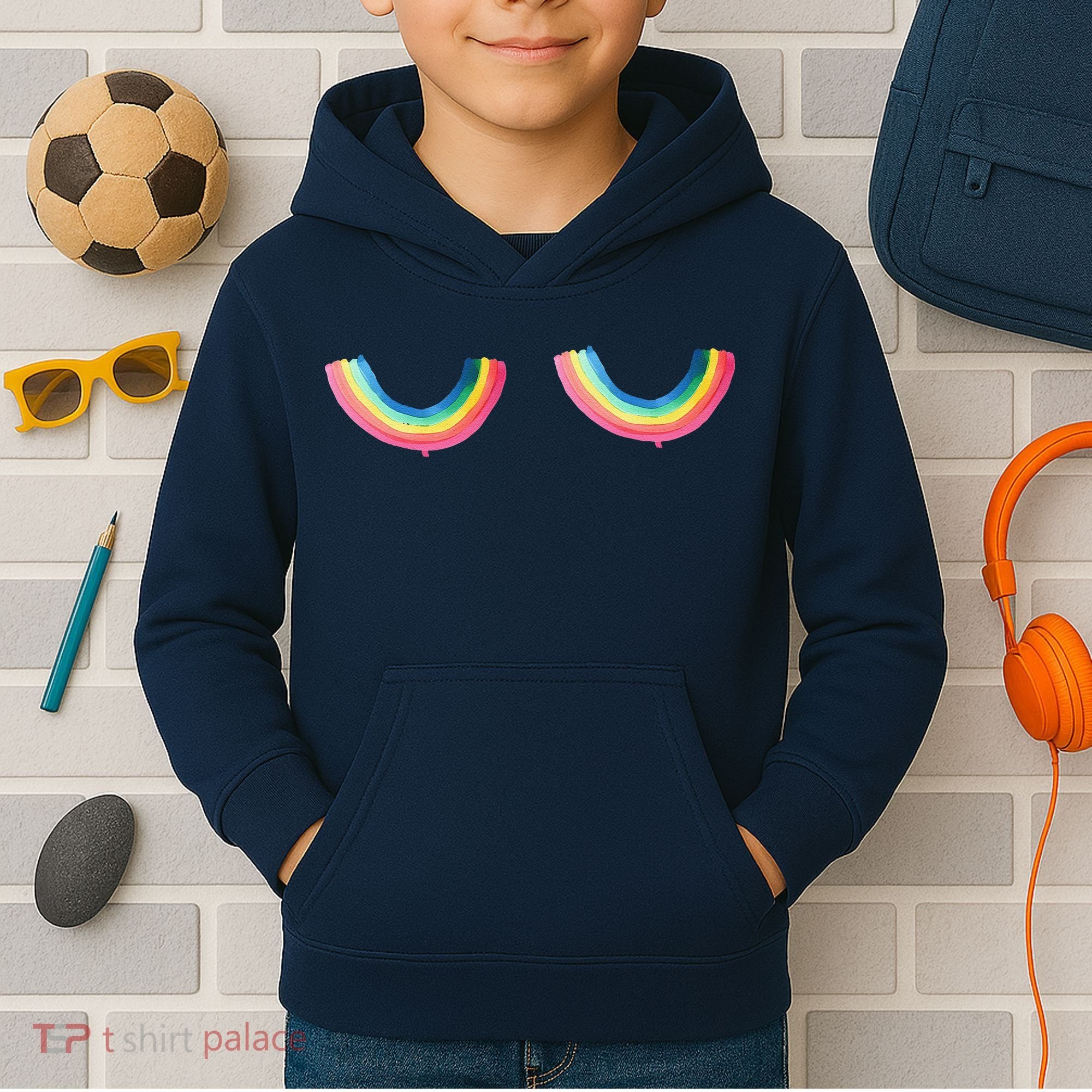 Rainbow Titt.Ies Lgbt Queer Kids Hoodie