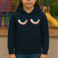 Rainbow Titt.Ies Lgbt Queer Kids Hoodie thumb 3