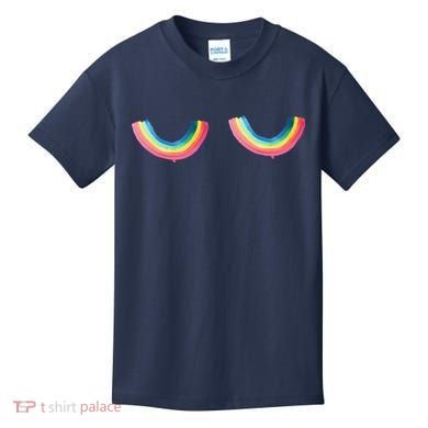Rainbow Titt.Ies Lgbt Queer Kids T-Shirt