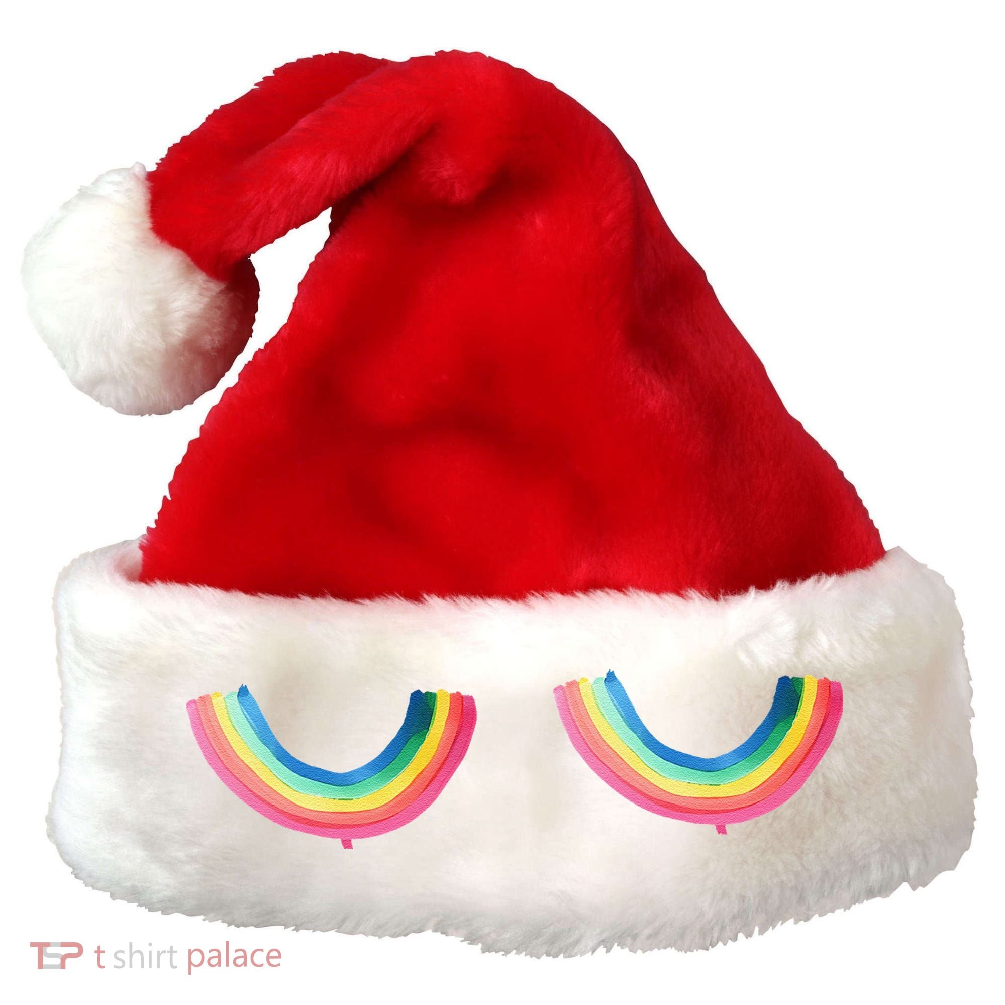 Rainbow Titt.Ies Lgbt Queer Santa Hat