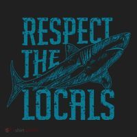 Respect The Locals Shark Gifts Women's Sweatshirt thumb 2