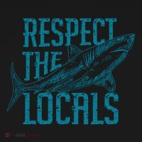 Respect The Locals Shark Gifts Coaster thumb 2