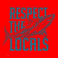 Respect The Locals Shark Gifts Santa Hat thumb 1