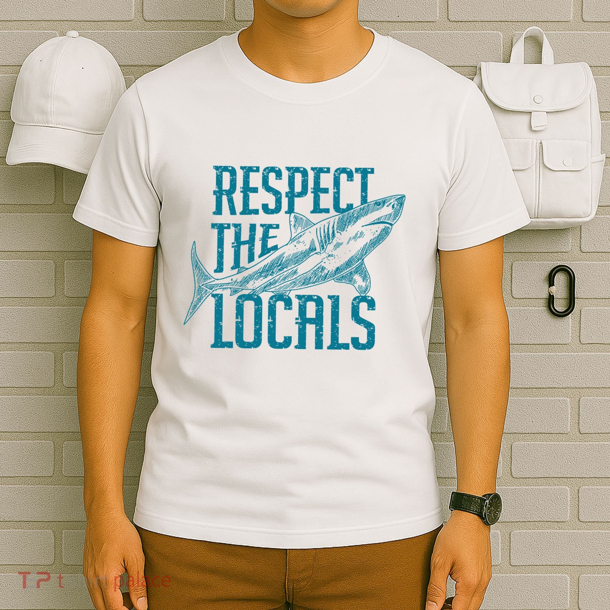 Respect The Locals Shark Gifts T-Shirt