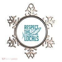 Respect The Locals Shark Gifts Ornament thumb 0