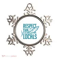 Respect The Locals Shark Gifts Ornament thumb 0