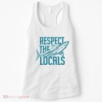 Respect The Locals Shark Gifts Women's Tank Top thumb 0