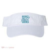 Respect The Locals Shark Gifts Visor thumb 0