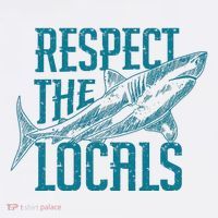Respect The Locals Shark Gifts Kids Sweatshirt thumb 2