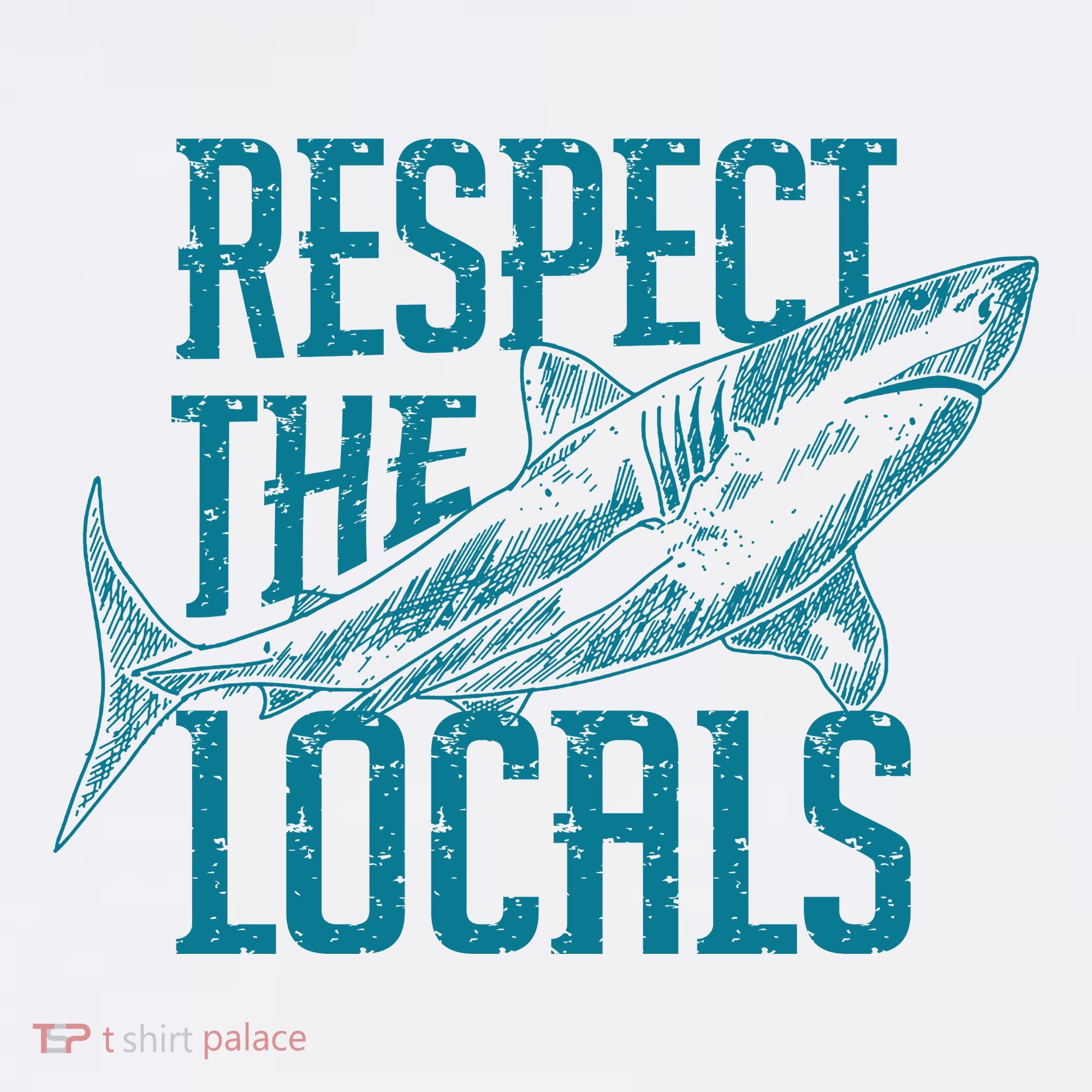 Respect The Locals Shark Gifts Kids Sweatshirt