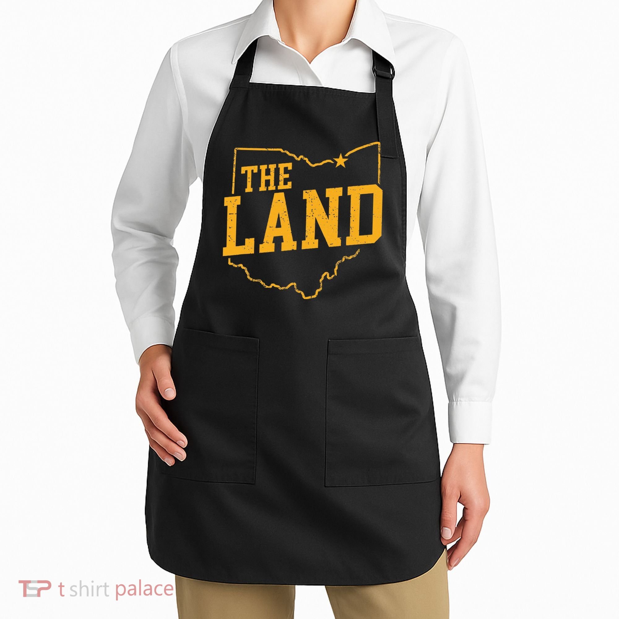 Retro The Land Cleveland Ohio Classic Throwback Souvenir Apron