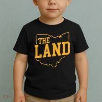 Retro The Land Cleveland Ohio Classic Throwback Souvenir Toddler T-Shirt thumb 2