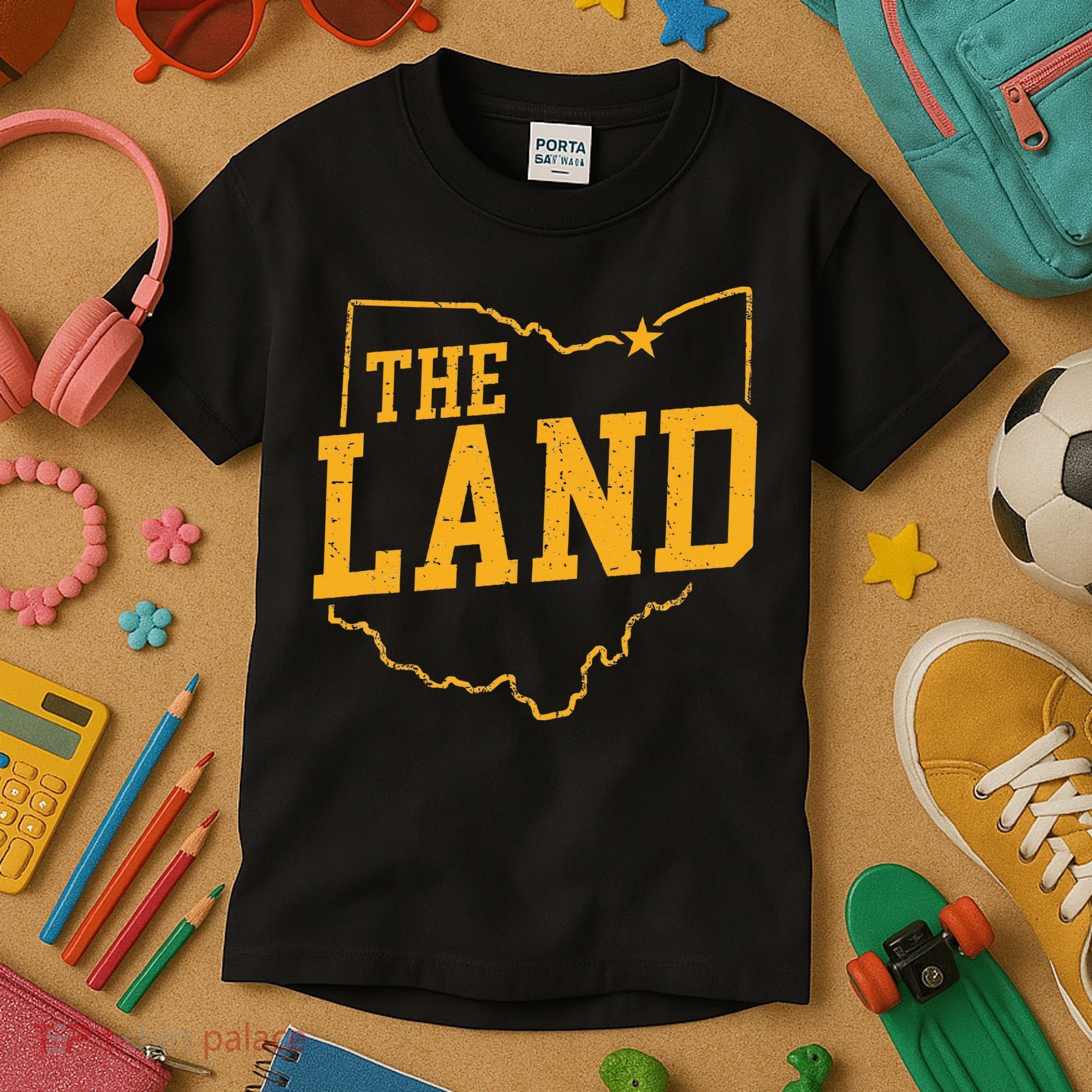 Retro The Land Cleveland Ohio Classic Throwback Souvenir Kids T-Shirt