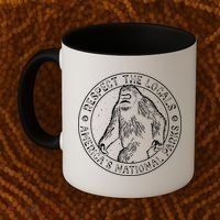 Respect The Locals Bigfoot Sasquatch American National Parks Coffee Mug thumb 2
