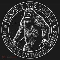Respect The Locals Bigfoot Sasquatch American National Parks Women's Tank Top thumb 5