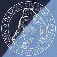 Respect The Locals Bigfoot Sasquatch American National Parks Raglan Baseball Sleeve Shirt thumb 2