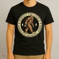 Respect The Locals Bigfoot Sasquatch American National Parks T-Shirt thumb 3