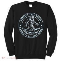 Respect The Locals Bigfoot Sasquatch American National Parks Sweatshirt thumb 0