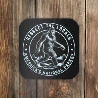 Respect The Locals Bigfoot Sasquatch American National Parks Coaster thumb 0