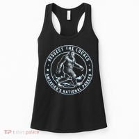 Respect The Locals Bigfoot Sasquatch American National Parks Women's Tank Top thumb 0