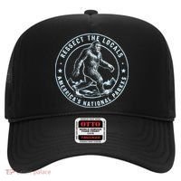 Respect The Locals Bigfoot Sasquatch American National Parks Hat thumb 0