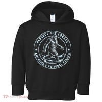 Respect The Locals Bigfoot Sasquatch American National Parks Toddler Hoodie thumb 0