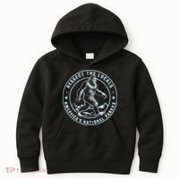 Respect The Locals Bigfoot Sasquatch American National Parks Kids Hoodie thumb 0