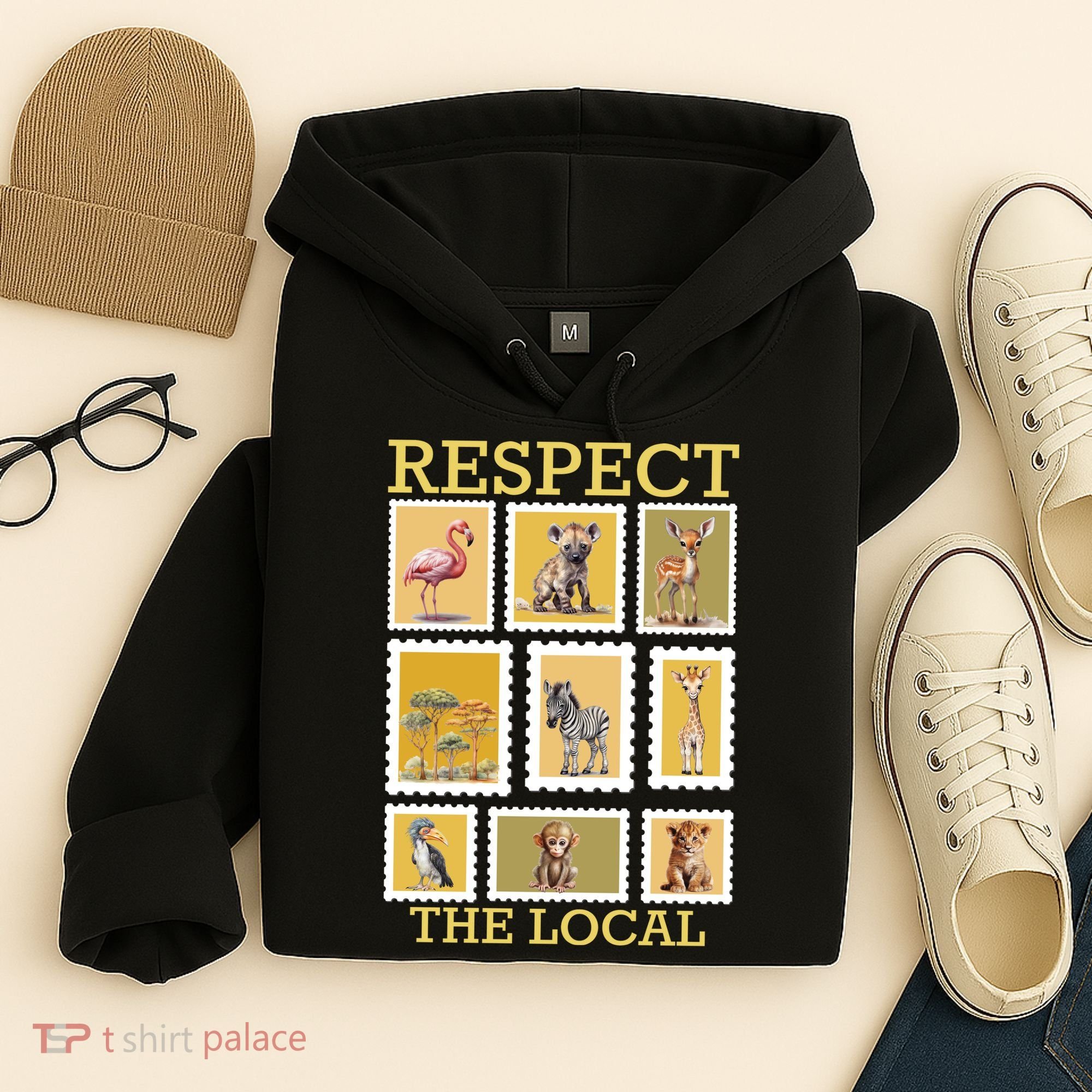 Respect The Local Animals Wildlife Nature Hoodie
