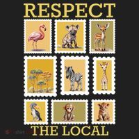 Respect The Local Animals Wildlife Nature Beanie thumb 2