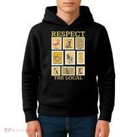 Respect The Local Animals Wildlife Nature Kids Hoodie thumb 4