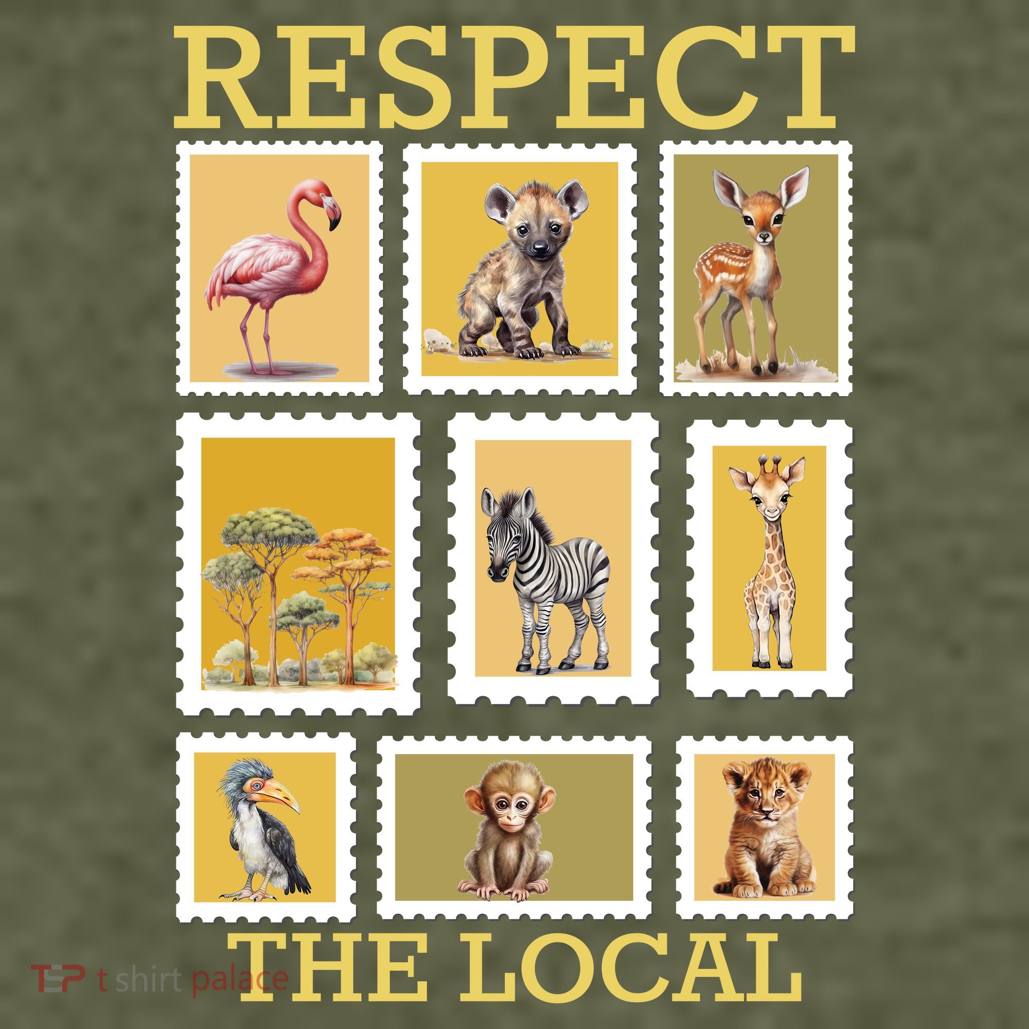 Respect The Local Animals Wildlife Nature T-Shirt
