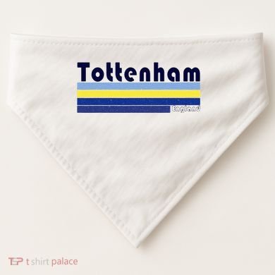 Retro Tottenham London USA-Made Doggie Bandana