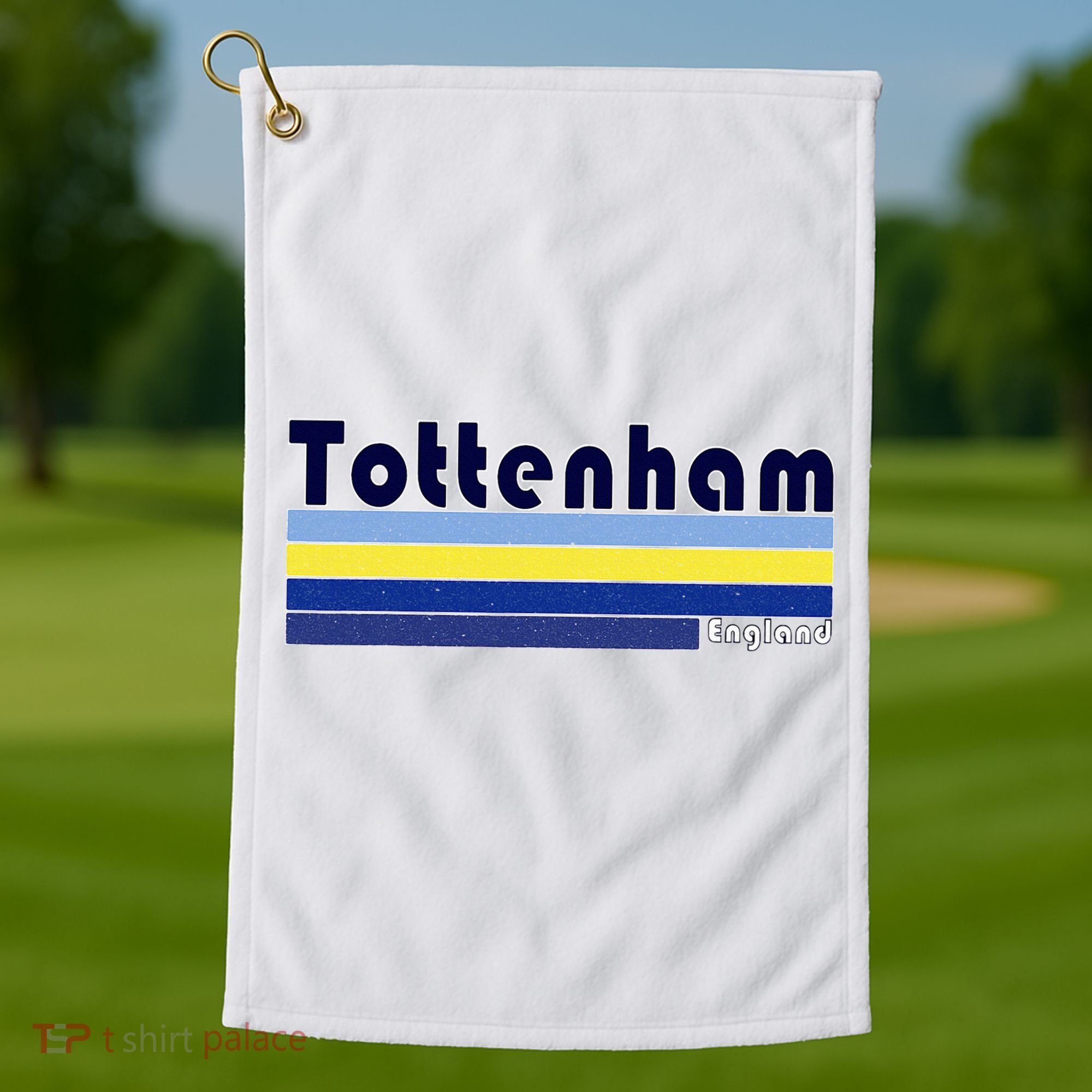 Retro Tottenham London Golf Towel