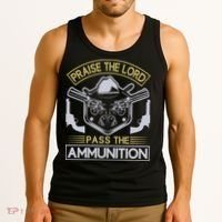 Raise The Lord Pass The Ammunition Tank Top thumb 3