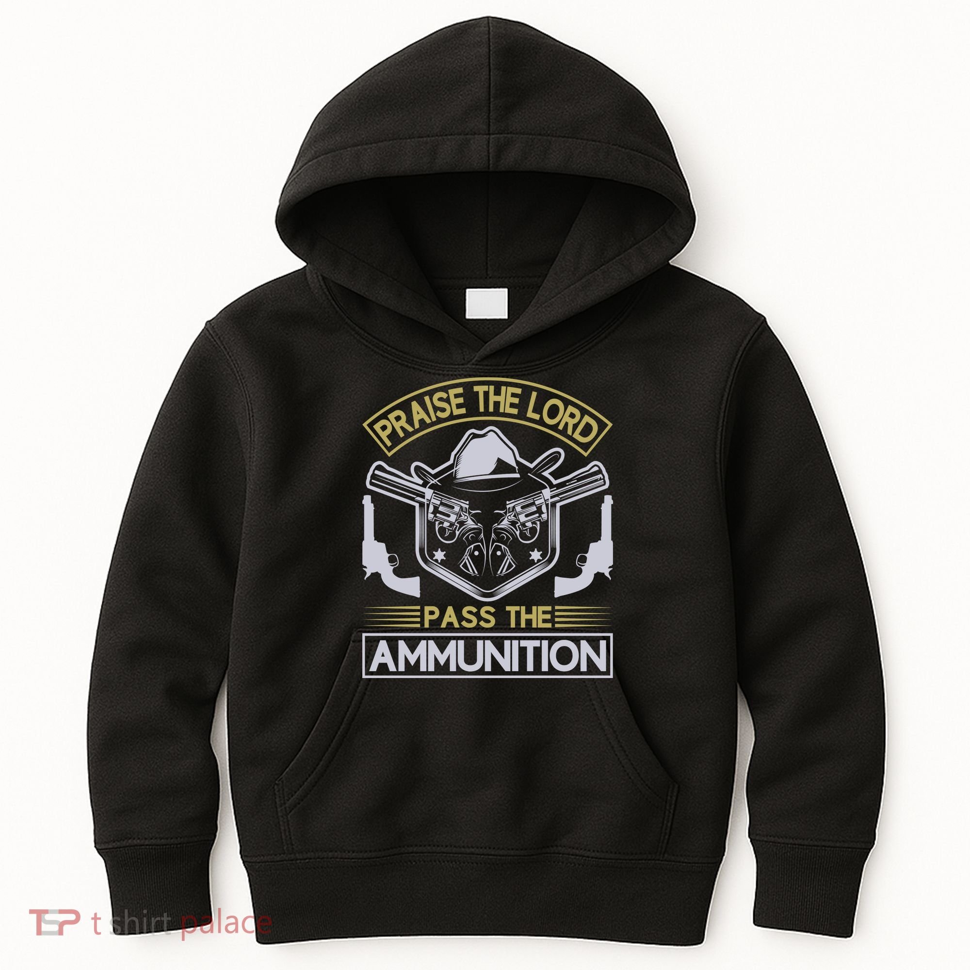 Raise The Lord Pass The Ammunition Kids Hoodie