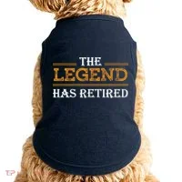 Retired The Legend Has Retired Doggie Tank thumb 0