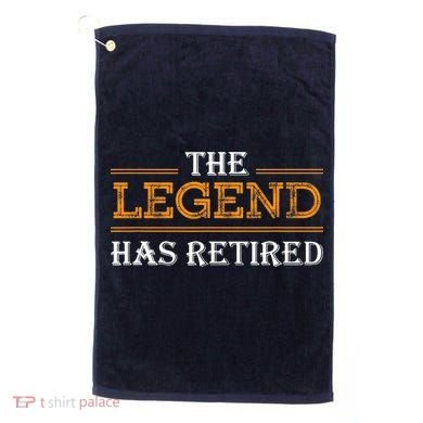 Retired The Legend Has Retired Golf Towel