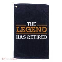 Retired The Legend Has Retired Golf Towel thumb 0