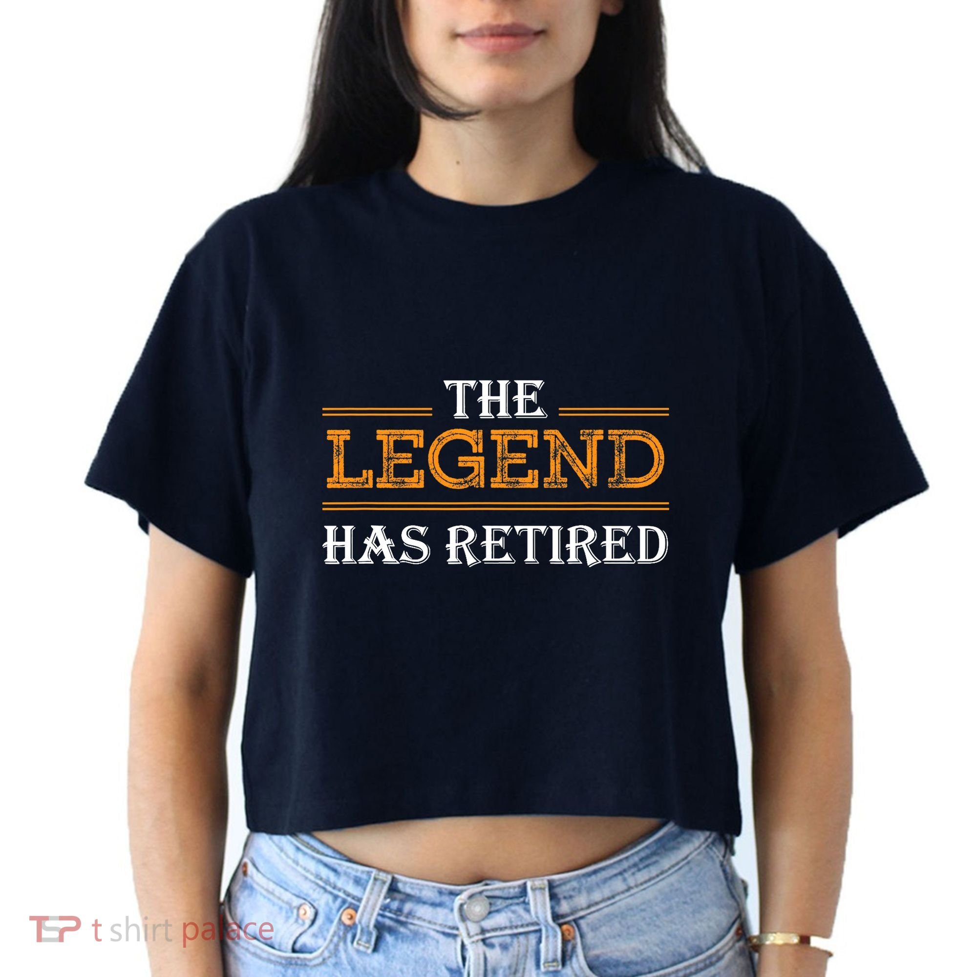 Retired The Legend Has Retired Women's Crop Top Tee