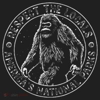 Respect The Locals Bigfoot Sasquatch American National Parks Tumbler thumb 3