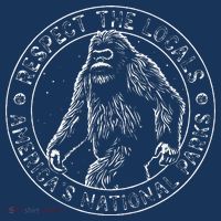 Respect The Locals Bigfoot Sasquatch American National Parks Women's Hoodie thumb 2