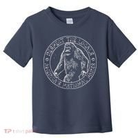 Respect The Locals Bigfoot Sasquatch American National Parks Toddler T-Shirt thumb 0