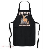 Respect The Locals Deer Racoon Possum Squirrel Wildlife Apron thumb 0