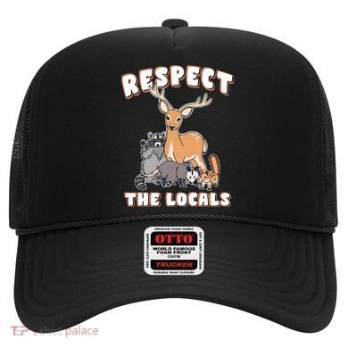 Respect The Locals Deer Racoon Possum Squirrel Wildlife Hat
