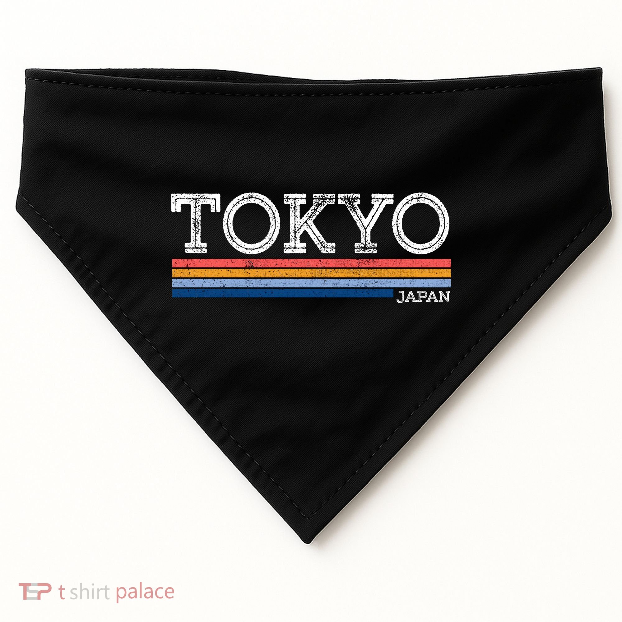 Retro Tokyo Logo USA-Made Doggie Bandana