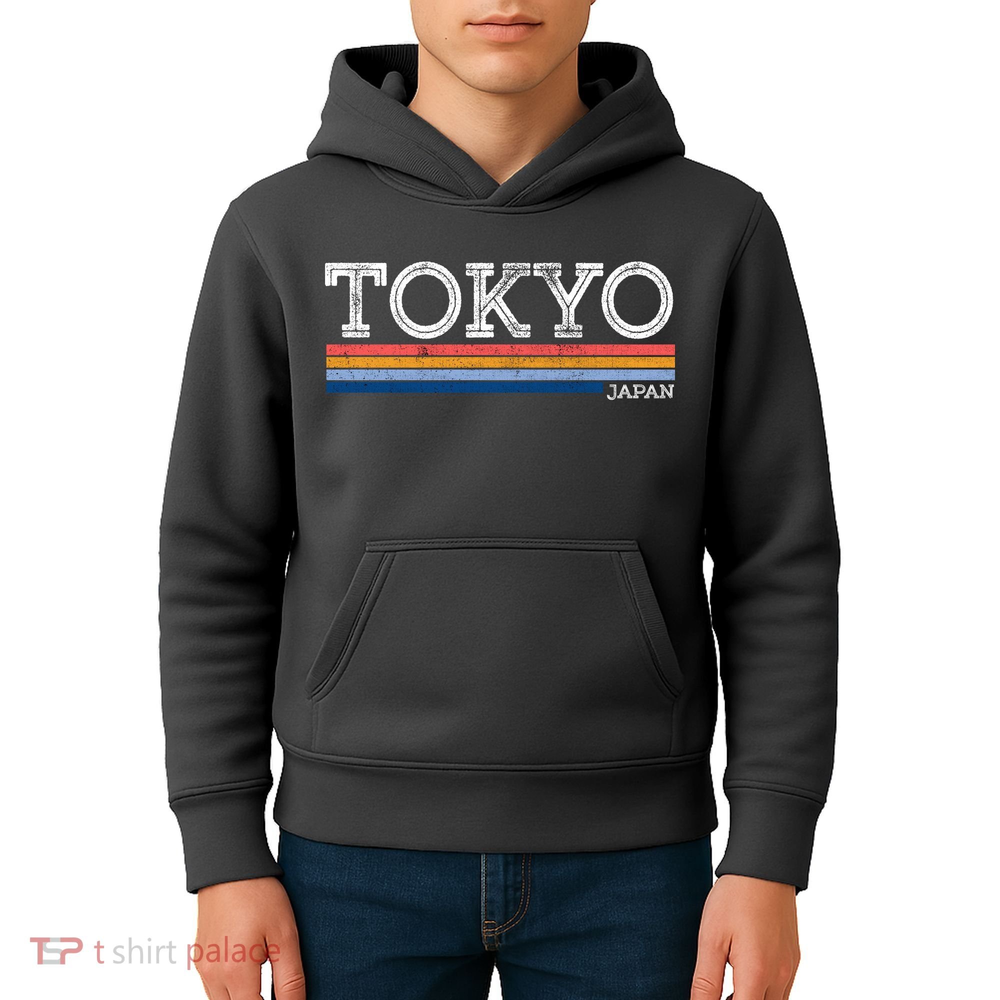 Retro Tokyo Logo Kids Hoodie